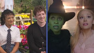 Wickeds Ethan Slater amp Marissa Bode Cant Stop Praising Ariana Grande and Cynthia Erivo Exclusi… [upl. by Karl]