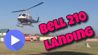 Firefighting aircraft Bell 210 Landing [upl. by Atiana3]