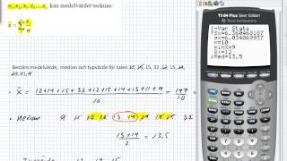Medelvärde median och typvärde [upl. by Tripp383]
