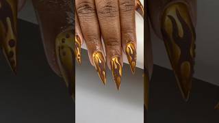 Nail trends chrome  matte 🤎✨ [upl. by Glaser]