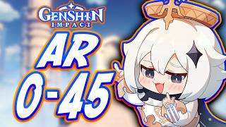 How To Beat Genshin Impact Adventure Rank 045 Free To Play Friendly [upl. by Ehud]