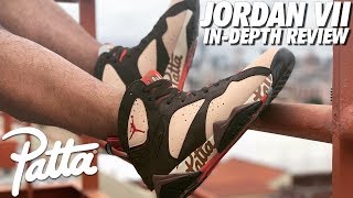 PATTA x JORDAN 7 SHIMMER UNBOXING AND ONFEET REVIEW [upl. by Ecyla646]