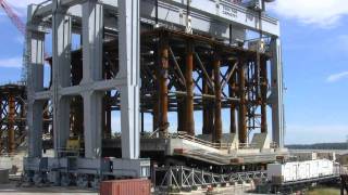 Monoliths on the move at Olmsted Locks and Dam [upl. by Esylle]