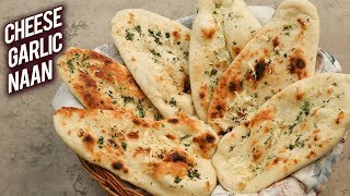 Cheese Garlic Naan  Cheesy Garlic Naan Without Tandoor  Dhaba Style Cheese Garlic Naan  Bhumika [upl. by Dillie615]