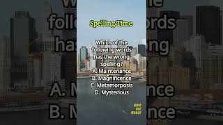 Spelling Time 200 spelling englishlearning englishvocabulary questions quiz [upl. by Aivitnahs]