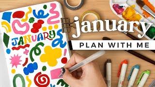 PLAN WITH ME January 2024 Bullet Journal Setup [upl. by Linson128]