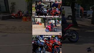 Sunmorace CBR250RR vs Kawasaki Ninja 250 sunmori cbr250rr ninja250 [upl. by Nyltiak]