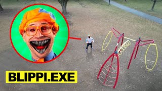 DROHNE überwacht BLIPPIEXE alleine am SPIELPLATZ ohne VLAD UND NIKI um 3 UHR mittags [upl. by Aryajay438]