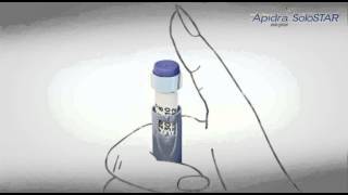 Apidra Solostar Insulin Injection Pen Instructions [upl. by Heshum559]