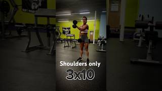 Shoulder workout routine motivation workout shoulderworkout fitness fyp [upl. by Farver816]