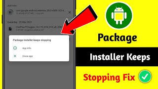 Package Installer Problem Solved  Package Installer Keeps Stopping Not Working 2024 [upl. by Tiemroth843]