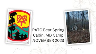 Bear Spring Cabin PATC November 2023 [upl. by Anade815]