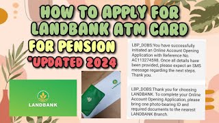 Landbank Apply for ATM card for SSS Pension Disbursement via Online [upl. by Isied]