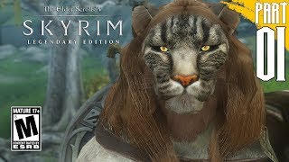 【SKYRIM 200 MODS】Khajiit Gameplay Walkthrough Part 1 PC  HD [upl. by Hoyt215]