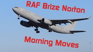 Fabulous quotBlue Skyquot movements spotting at RAF Brize Norton 18th January 2024 [upl. by Aelahc]