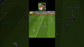 Unbelievable Bellingham 102 🔥☠️ efootball pes efootball2024 efootball2025 pesmobile shorts [upl. by Aigneis]