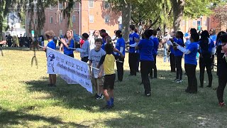 Dover Middle School Marching Band l DSU Homecoming Parade [upl. by Zeuqirdor562]