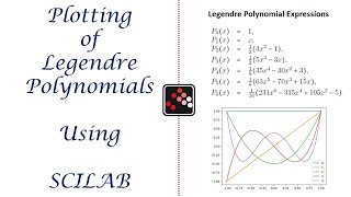 SCILAB TUTORIAL  PLOT OF LEGENDRE POLYNOMIALS  SCILAB FOR BEGINNERS [upl. by Nies338]