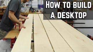 How to build and finish a desk top  DIY Table top [upl. by Langsdon]