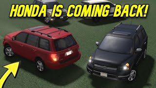 HONDA IS COMING BACK  Greenville Roblox [upl. by Yrogreg]