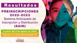 Consulta AQUÍ los RESULTADOS de la PREINSCRIPCIONES 2022  2023 en el EDOMEX │ avisos bienestar [upl. by Parshall]