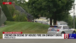 1 dead after house fire in Middlefield [upl. by Negam]