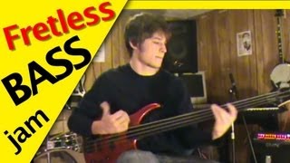 FRETLESS BASS JAM  Rob Scallon [upl. by Miarzim724]