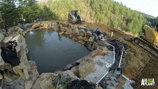 Time Lapse Cliffside Pool  The Pool Master [upl. by Lesig479]