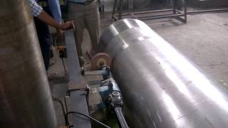 large diameter pipe buffing machine project [upl. by Aneetsirk]