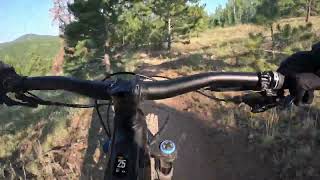 Mountain bike riding fast money trail at the Maryland trail system in Blackhawk Colorado [upl. by Akineg869]