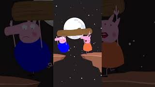 Peppa Pig and Mummy Pig fail to cross 😱 shorts animation [upl. by Sillaw]