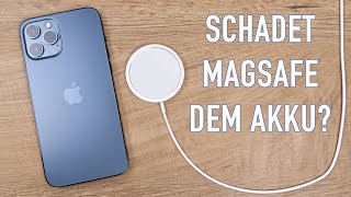 iPhone mit MagSafe laden nach 6 Monaten  Wie wirkt es sich auf den Akku aus [upl. by Ecerehs923]