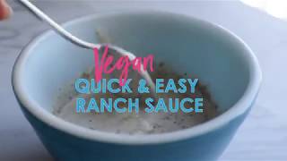 Vegan Ranch in 30 Seconds LOW FAT amp HEALTHY [upl. by Teryn]