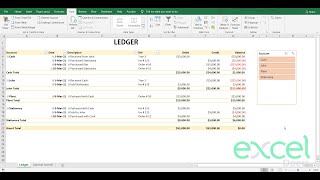 How to automate Accounting Bookkeeping  Ledger and Trial Balance in Microsoft Excel  Hindi Urdu [upl. by Bekaj755]