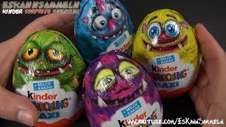 Kinder Überraschung  MAXI EI  Monsters University Disney Pixar Monsters Inc Kinder Surprise [upl. by Teplitz]