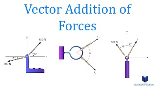 Vector Addition of Forces  Mechanics Statics  Learn to solve any problem [upl. by Cassandry268]