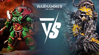 Salamanders Vs Adeptus Mechanicus 2000pts Warhammer 40K Battle Report [upl. by Berrie]