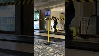 Hotel Lobby Carpet Pad Install hotelrenovators gluedown carpetcleaner construction [upl. by Jeconiah615]