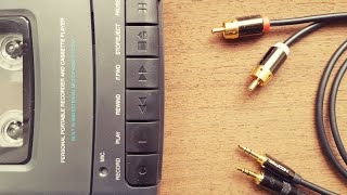 How to Record Digital Audio onto a Cassette Tape [upl. by Kinna712]