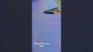 project file class 12th mp board [upl. by Jaunita93]