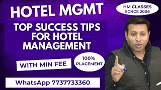 Top Success Tips for Hotel Management [upl. by Arreis]