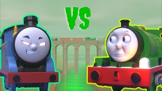 Mutant Thomas VS Percy The Tank Engine  Sodor Fallout Meme Animation [upl. by Nauqyt466]