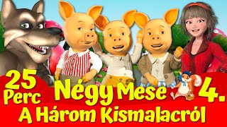 A Három Kismalac és a Farkas 🔴🐷🐺 I 🔴 A Négy Legszebb Mese I Nati Mesék I Magyar Tündérmesék [upl. by Yrram938]