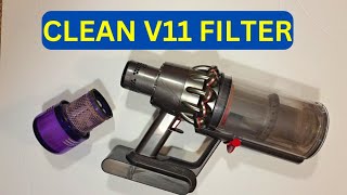 How to Clean Dyson V11 Filter [upl. by Parthenia261]