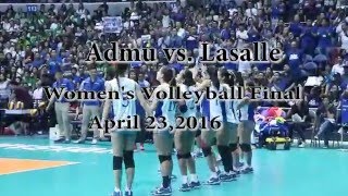 UAAP Womens Volleyball Competition Season 78  Finals Game 1 [upl. by Slotnick]