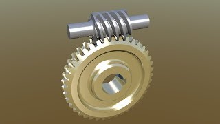 CAD Worm Gear Coroa MicroStation Mecanica  English subtitle [upl. by Nial]