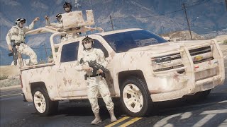 GTA 5  POLICÍA MILITAR DE MÉXICO  SEDENA  TheAxelGamer [upl. by Hairas652]