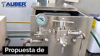 Linea de producción Pasteurizador HTST Homogenizador y Llenadora de líquidos [upl. by Pearman229]