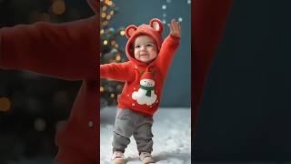 Xmas Month started 🎄 🎄  Christmas 🌲 Month 🎄 Santa Claus 🎅 jingle bells 🔔 baby dance [upl. by Nagel237]