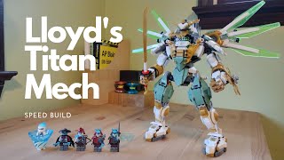 LEGO Ninjago Lloyds Titan Mech 70676  Speed Build [upl. by Hnao]